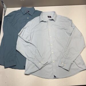Untuckit Gironde Men's Medium Long Sleeve Shirt Lot Of 2 Relaxed Fit Button Down